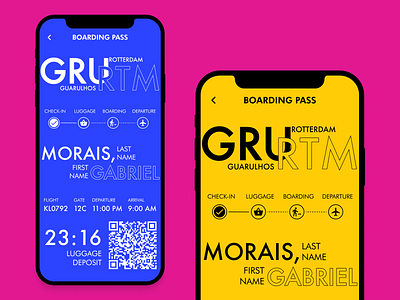 Daily UI Challenge #024 - Boarding Pass