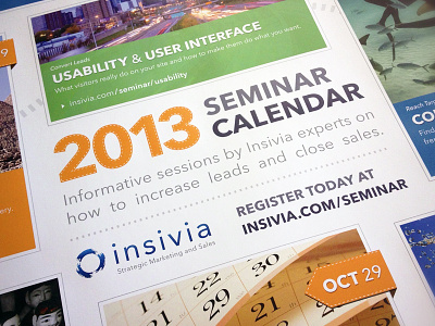 2013 Insivia Cleveland Seminar Calendar calendar cleveland event poster print seminar