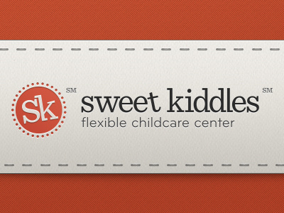 Daycare Logo fabric logo patch texture