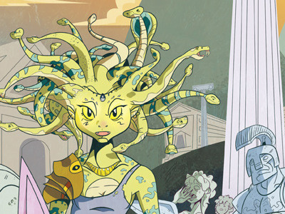 Gorgon gorgon medusa monster picture book