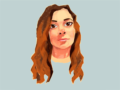 Self-portrait illustration