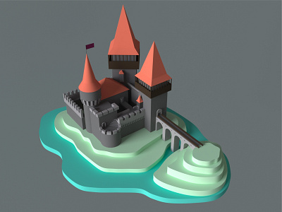 3D castle 3dart 3dmax 3dsmax