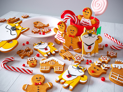 Gingerbread 3D Art