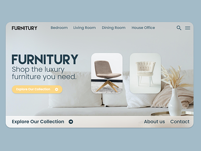 Furniture store webdesign furniture store furniture website main page minimalist product design ui ux uidaily uidesign uxui web webdesign website website concept website design