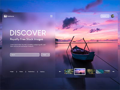 Stock Image Website Concept.