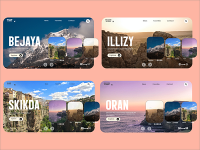 Discover Algeria : Travel website concept. algeria clean clean design travel travel website ui ui ux uidesign uiux web web design web designer website website design