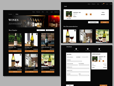 Checkout for a liquor store alcohol checkout checkout flow checkout process liquor store ui uiux ux web web design