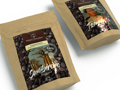 Brand Identity & Packaging Label Design for Rebel Chocolates