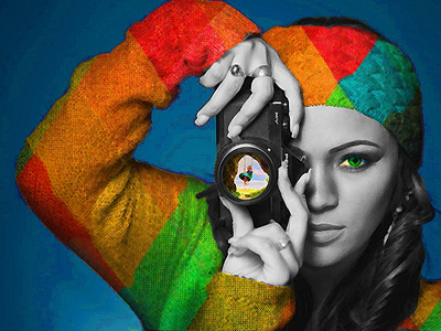 Camera Lens Art art design digital art photoshop