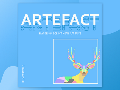 Artefact: Just an art with the fact and combined it abstract adobe photoshop app art design figma flat icon illustration instagram logo mockup portofolio typography vector web