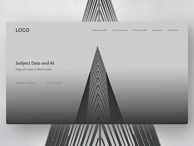Landing page Website adobe xd branding design flatdesign logo minimal monochrome parallax realistic ui website website design