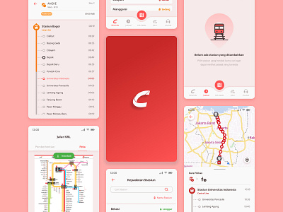 Commuter Line Redesign Apps app art commuter line design figma flat icon indonesia jakarta mobile mobile app mobile app design mobile ui mockup schedule app tracker app train app ui vector