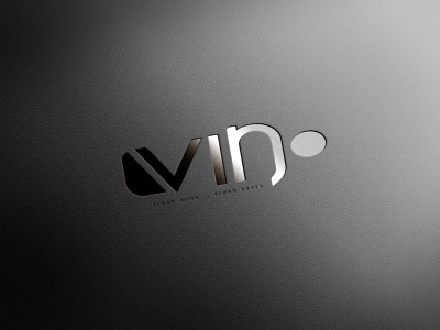 Vino design illustration logo typography