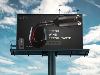 vino Banner banner branding design wine