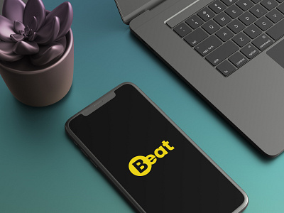 Beat logo and the splash screen branding design flat icon logo minimal productdesign typography ui ux