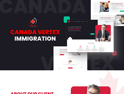 Canada Vertex - Website for Immigration Advisors and Consultants design graphic graphic design icon illustration immigration logo php typography ui ux web design web development website website design website development wordpress wordpress design wordpress development wordpress website