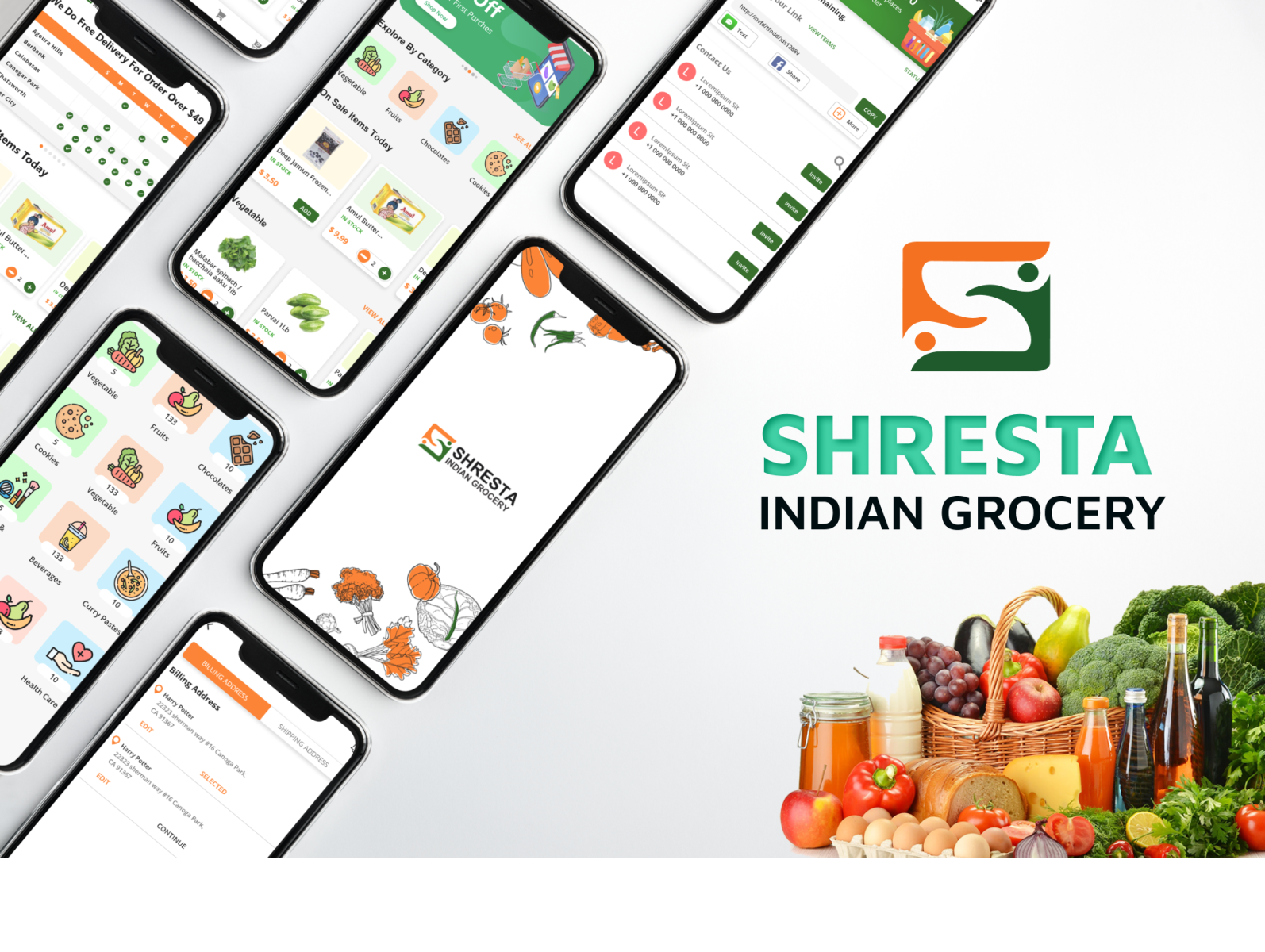 Shresta Indian Grocery Mobile Application by Magicmind Technologies