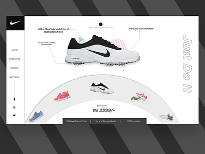 Shoe online Store UI Design adobexd cleandesign shoes uiuix uiux whitespace