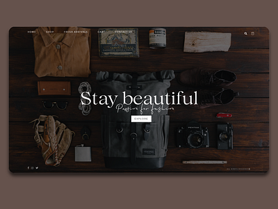 Elegance Store Design script serif ui uiux uiuxdesign whitespace