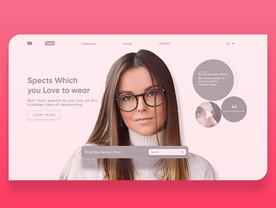 Spects Store Design cleandesign uiux uiux design uiuxdesign website