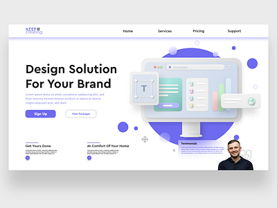 Design Service Website UI adobexd cleandesign ui ui design uidesign uiux uiuxdesign websiteui webui whitespace