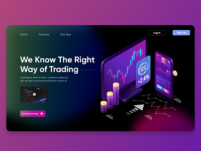 Trading Platform UI Web Design