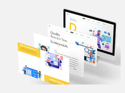 Digital Marketing Agency Website adobexd agency cleandesign gradient ui ui design uidesign uiux uiuxdesign website websiteui webui whitespace