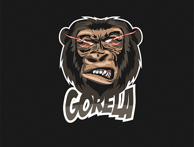 Gorilla Mascot Logo animal animal logo artwork branding design illustration illustrator logo mascot character mascot logo vector