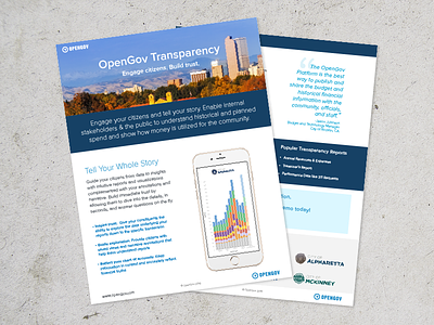 OpenGov Sell Sheets design onepager print