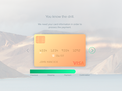Credit Card Info Checkout 002 credit card dailyui ui