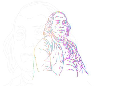 Benjamin Franklin benjamin franklin design illustration vector