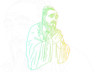 Confucius confucius design illustration vector