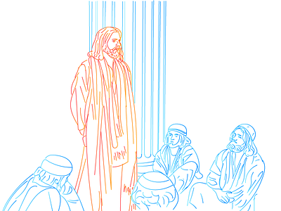 Jesus Teaching design illustration jesus vector