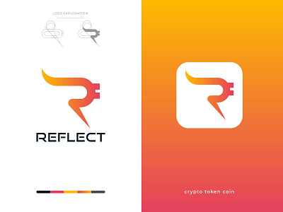 Modern, Abstract Initial Letter Mark R Letter Logo Design!