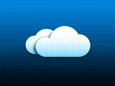Halftone Cloud - Free PSD