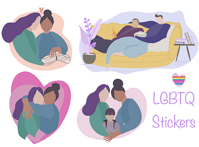 LGBTQ stickers gay gay pride lesbian lgbtq love sticker
