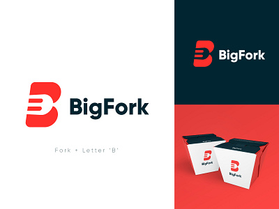 BigFork / Logo Concept art b logo brand brand identity branding concept design design exploration flat food fork logo forks graphic design icon illustration lettermark logo logo logodesign minimal vector