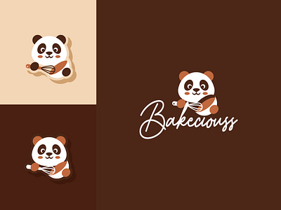 Bakeciouss - Homebakers. 👩🏻‍🍳 adorable animal symbol artisan babypanda bake brand designer cake cooking cute friendly illustration lettering logo logo design logooftheday mascot minimal minimalist logo panda