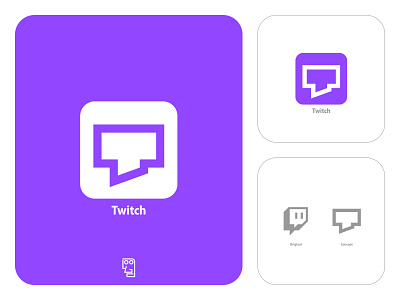 Twitch Logo Redesign concept logo concept logo redesign logoconcept logoredesign rebrand rebranding redesign redesign concept redesigning relogostudio twitch twitch concept twitch design twitch logo twitch rebrand twitch rebranding twitch redesign twitchlogo twitchredesign