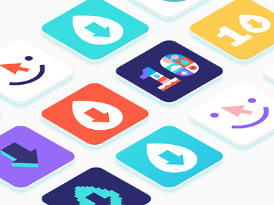 Dropmark Turns Ten app branding design dropmark graphic design icon icon design icons logo
