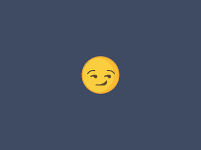 January 10: Sly Guy Emoji 365cons daily icon diary emoji icon sly guy smirk
