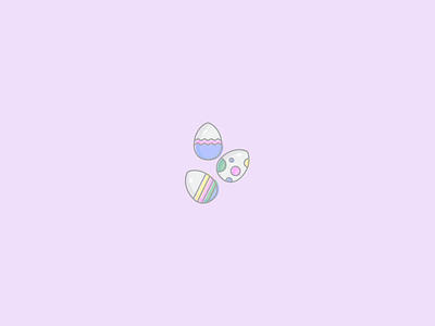 March 27: Easter Eggs 365cons daily icon diary decorated easter egg holiday icon offset spring