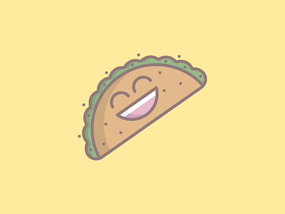 April 1: Sunshine Tacos 365cons daily icon diary eat food happy icon mexican smile sunshine taco