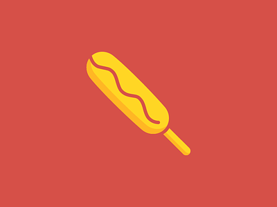 April 3: Corn Dog 365cons corn dog daily icon diary fair food hot dog icon