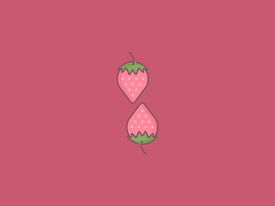 April 5: Strawbs 365cons daily icon diary fruit icon strawberries strawberry strawbs
