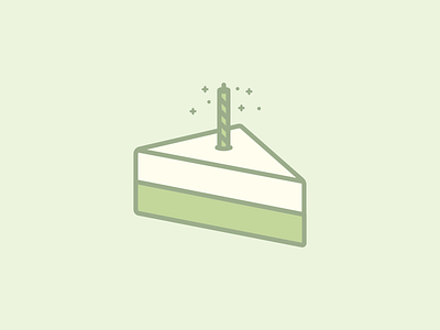 April 11: Piece of Cake 365cons cake candle daily icon diary dessert eat icon