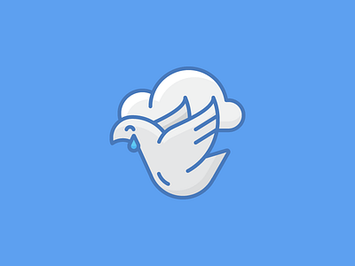 April 30: Peace 365cons daily icon diary dove goodbye icon peace