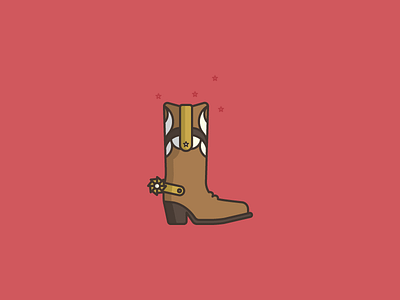 May 7: Cowboy Boots 365cons boot cowboy cowgirl daily icon diary heel icon spur western
