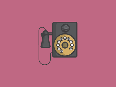 May 14: Speakeasy 365cons call daily icon diary dial icon old school phone ring speakeasy telephone vintage