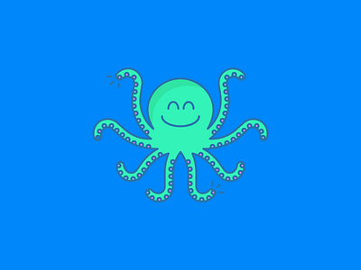 June 2: Octopus 365cons animal daily icon diary icon octopus water